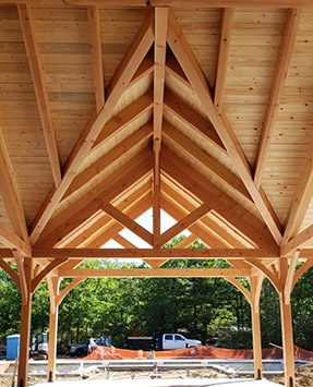 pavilion being placed