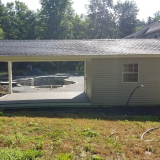 12x26 view from the back side, just imagine how beautiful after a little landscaping.